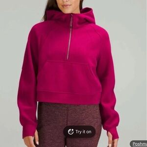 Lululemon Athletica Fuchsia Half-Zip Hoodie